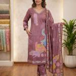 Purple with print