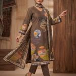 Brown with print